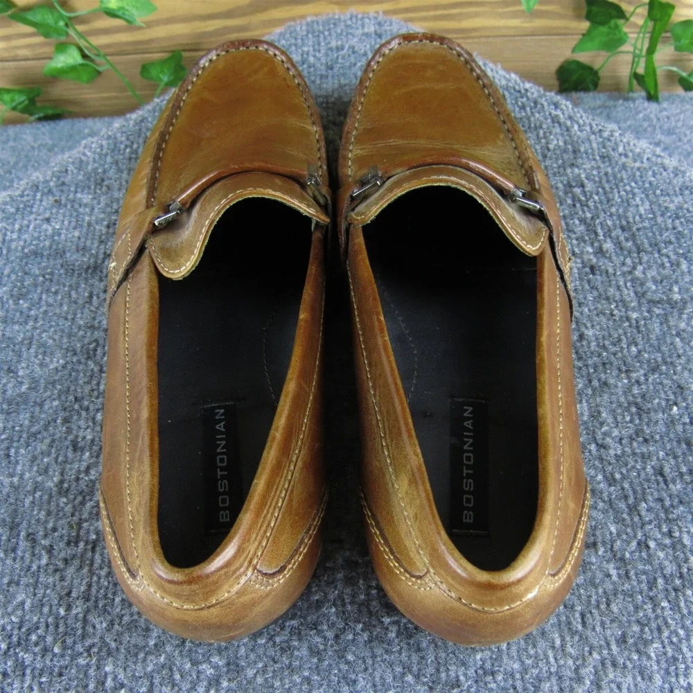 Bostonian Men's  Loafer Brown Leather Size 9.5 Medium Gently Used‎ 2025